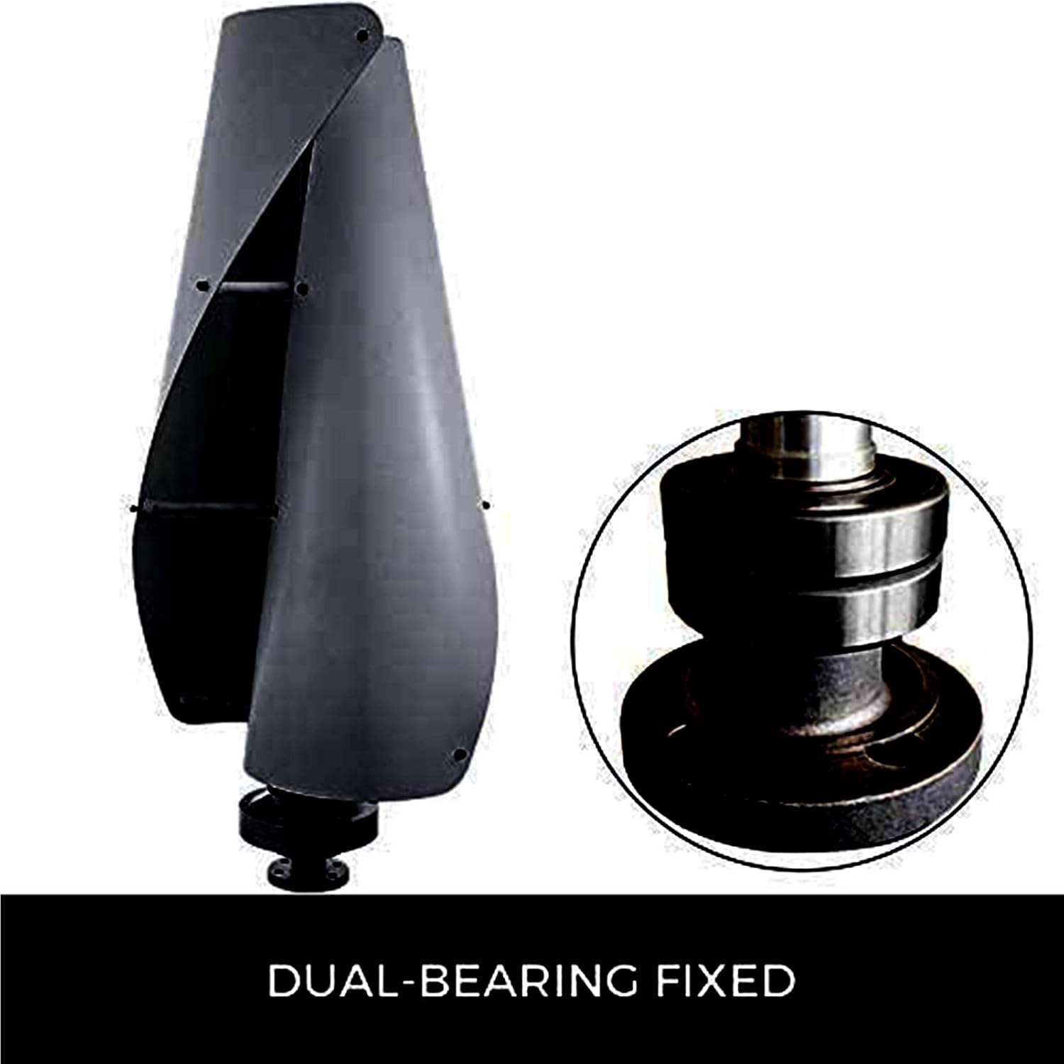 Wind Turbine Generator, 220V Wind Turbine Kit, 10000W Wind Power Generator with MPPT Controller Auto Adjust Windward Direction Suitable for Terrace, Marine,Home