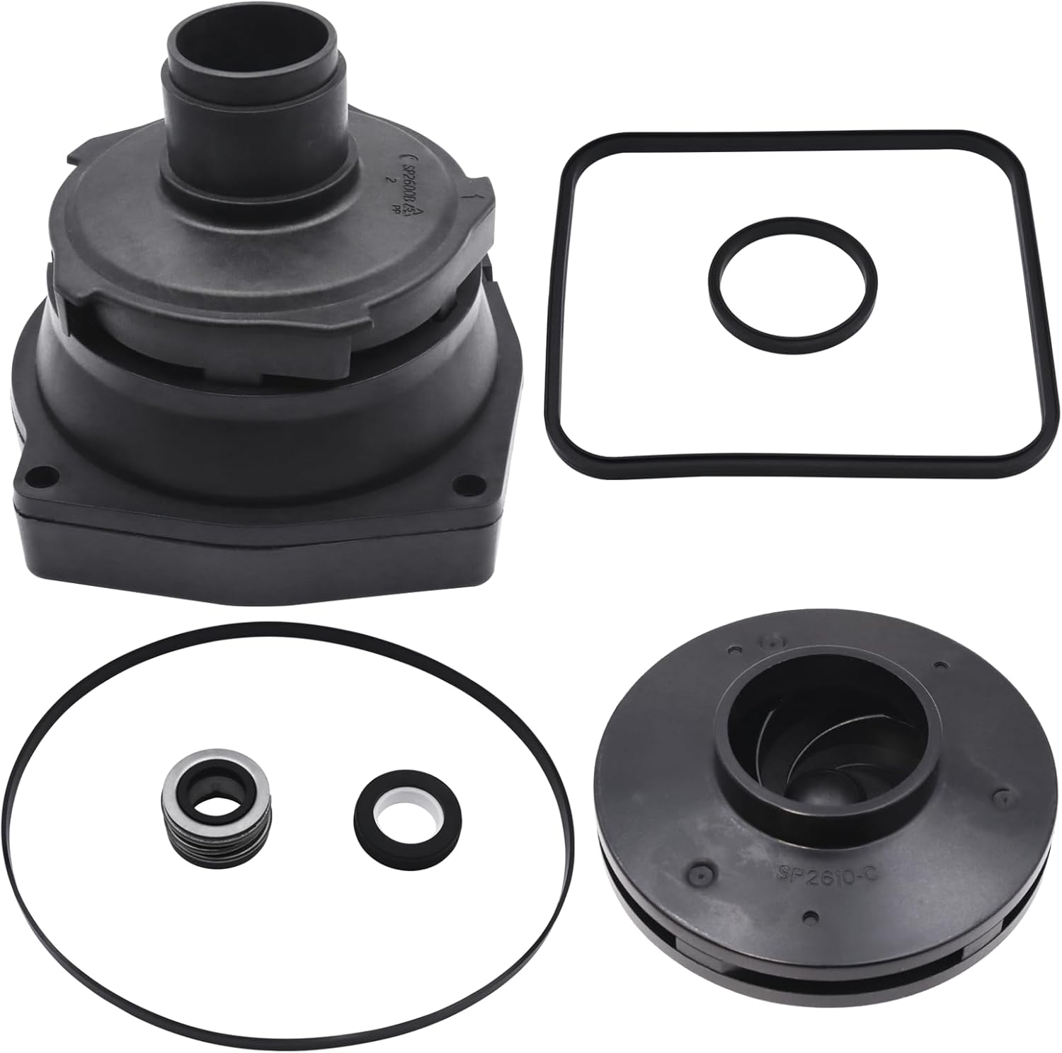 SPX2610CKIT Drivetrain Upgrade Kit Replacement for Hayward Super Pump 1600X, 1-1/2-HP – Restore Performance with Durable, Easy-to-Install Parts