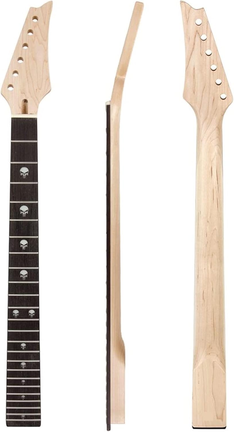 Electric Guitar Neck 24 Large Frets Maple Bolt On Fretboard C Shape Unfinished Guitar Neck