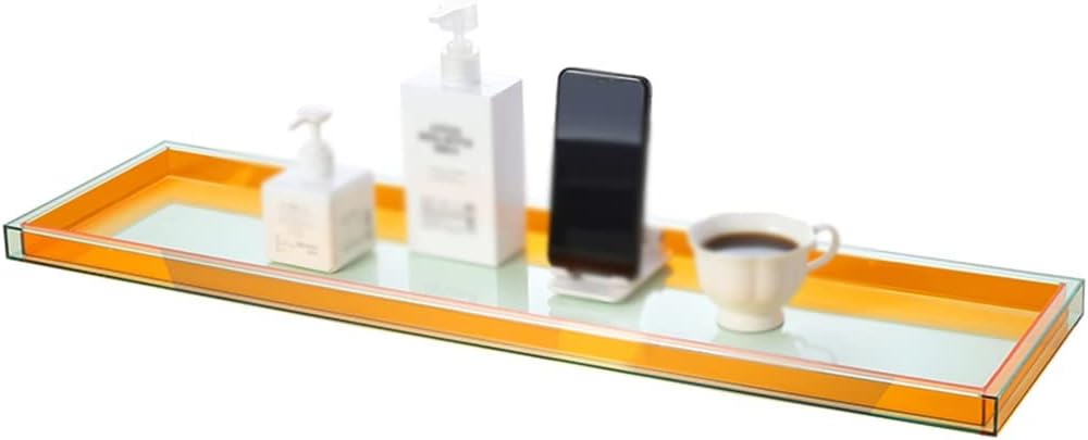 VIDI Bathtub Rack Double-Layer Acrylic Household Japanese-Style Bath Shelf Put Storage Box Tray on The