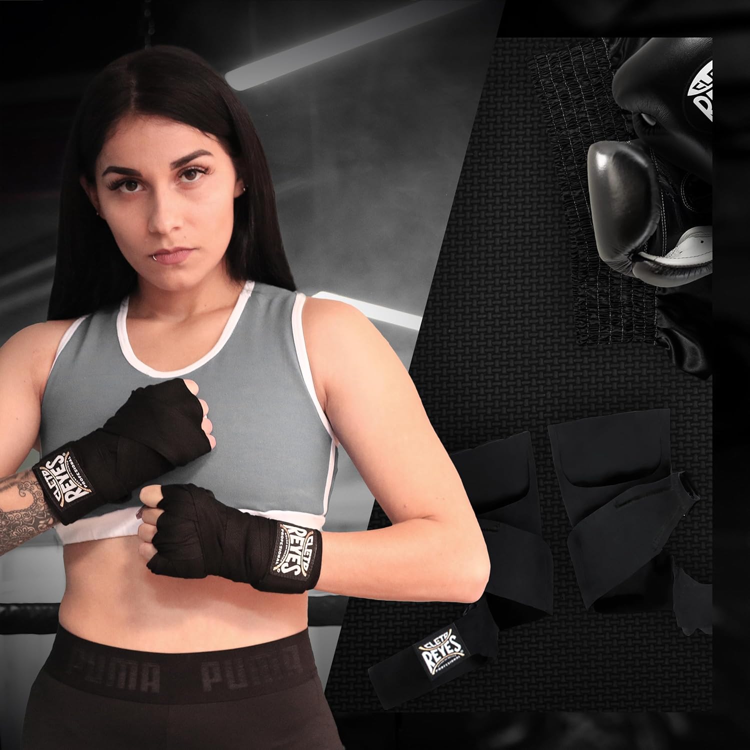 CLETO REYES Evolution Gel Padded Hand Wraps for Boxing, Slip On Under Gloves for Men and Women, MMA, Kickboxing, Muay Thai Accessories