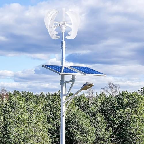 Efficient 400W-1200W Vertical Wind Turbine Generator Kit - 5 Blade 12V/24V Renewable Energy Solution for Home with Controller, Eco-Friendly Power Generation