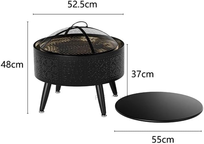 Outdoor Fireplaces Modern Iron Fire Pit for Outdoor Heater Charcoal Home Winter Heating Stove Courtyard Multifunction Barbecue Stoves Fire Pits