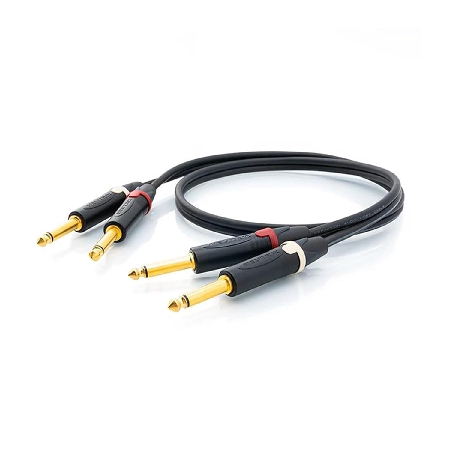 Guitar Audio Cable TS Cable 6.5mm Jack Male to Male Cable for Guitar Electric Piano Mixer Stereo Amplifier Speaker(L-L,1m)