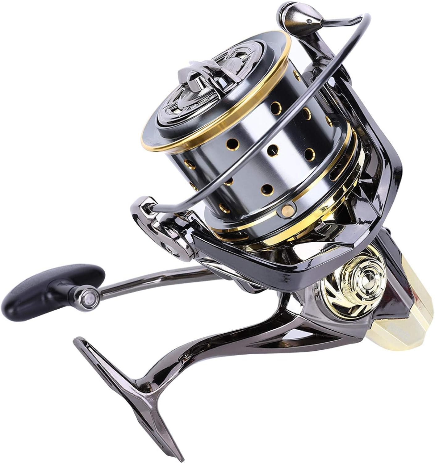 OUKENS Other Fishing Tools and Accessories Fishing Reel, All Metal High Strength Guide Rod Structure Anti-Seawater Spinning Fishing Reel for Long