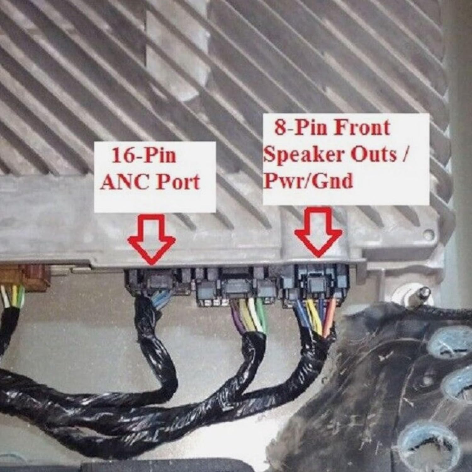 Amplifier Harness, 2PCS Amp Adapter Wiring Harness Compatible with C7 2014-2019, Car Stereo Amp Connector Cable