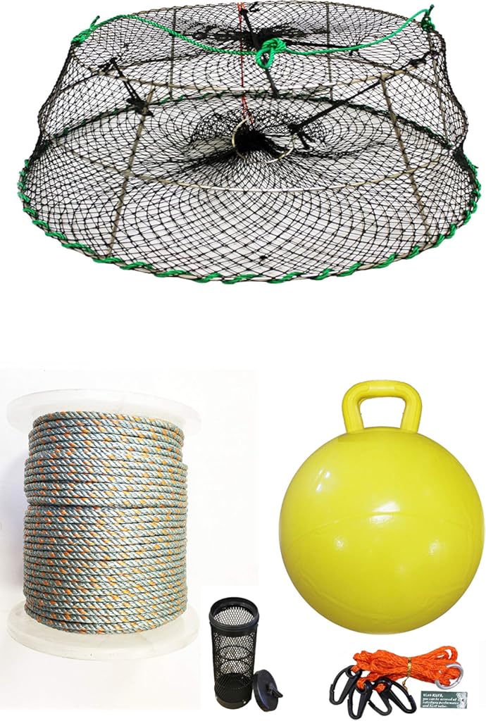 KUFA Sports Tower Style Stainless Steel Prawn Trap with Prawn Trap Accessory Combo (CT77+PHL5+HA2)