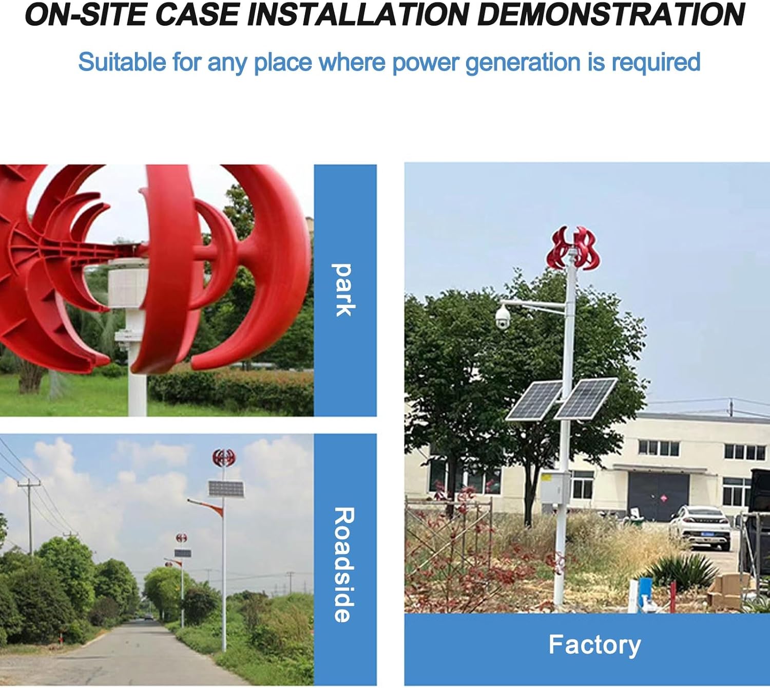 Home Wind Turbine Generator, Small Vertical Shaft 24v Wind Turbine Generator, 5 Nylon Fiber Blades, Magnetically Suspended Generator, for Anywhere Electricity is Needed(200w)