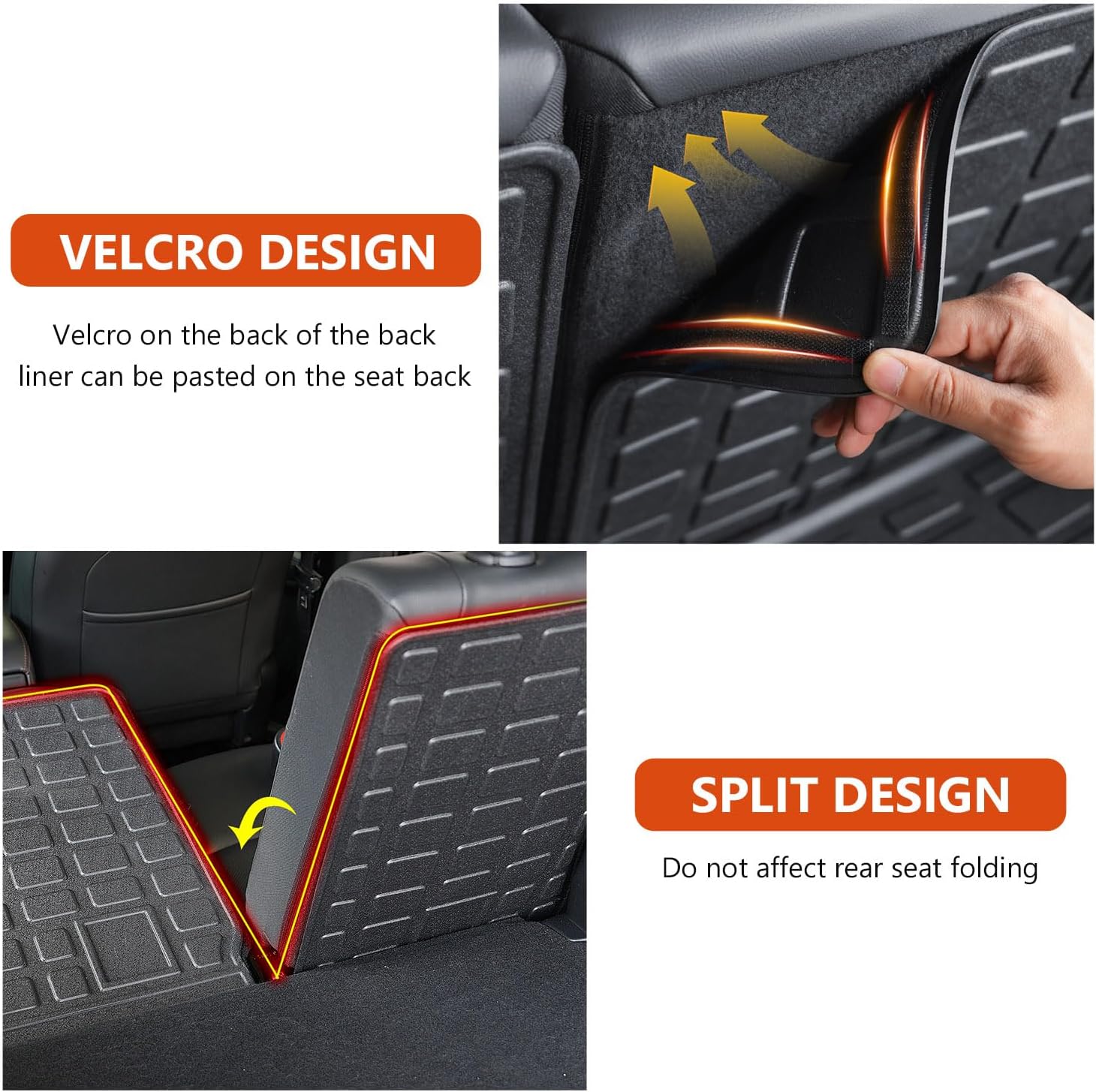 powoq Cargo Mat Compatible with 2019-2023 Jeep Cherokee Trunk Mat TPE Cargo Liner Trunk Liner Replacement for 2019 2020 2021 2022 2023 Jeep Cherokee Accessories