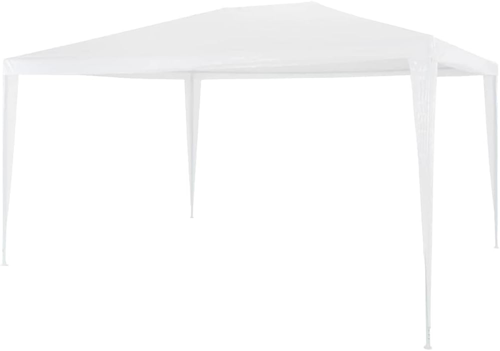 Partytent 9.8'x13.1' White,Outdoor Party Tent: UVResistant Polyethylene Canopy with RustResistant Steel Frame Outdoor Structures, Outdoor Canopies, Gazebos