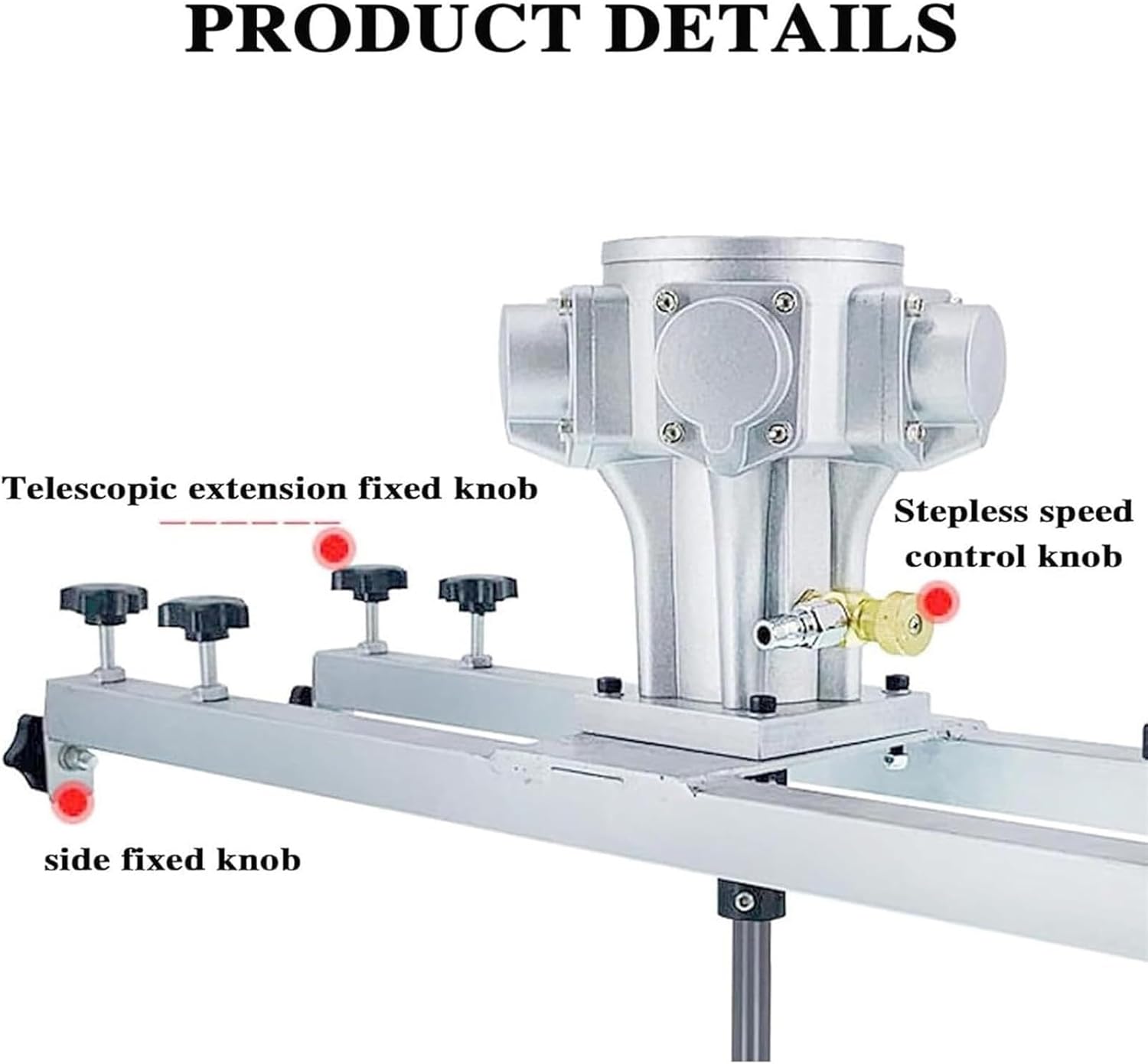 Pneumatic Agitator Clamp Mount Tank Barrel Drum Mixer,Air Agitator,Paint Stirring Machine Mixing Capacity 1000L,Cement Mixer Mortar Plaster Paint Fodder Stirring Tool(H005)