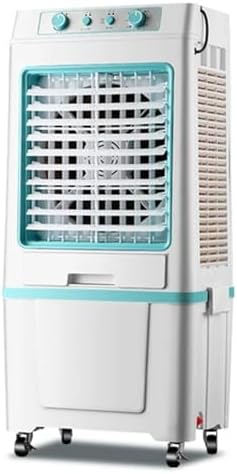 Portable Air Conditioners, Evaporative Air Cooler, Swamp Cooler with 40L/8.8 Gal Water Tank, 3-Speed Fan, 120°Oscillation, 2 Ice Packs, for Room Garage Patio(Blue)
