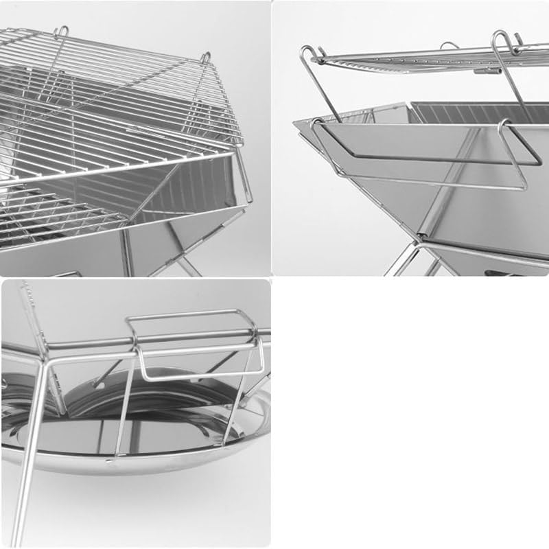 Outdoor Fireplaces Portable Stove Table for Camping Platform Wood Heater Folding Barbecue BBQ Grill Stand Outdoor Fire Pits