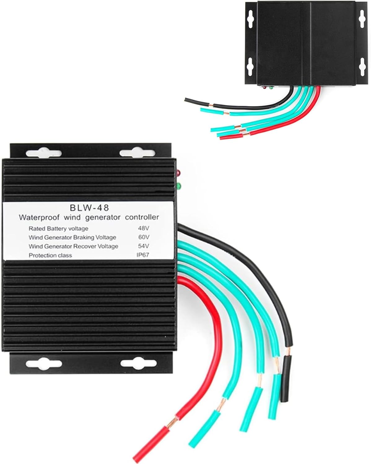 24V, 24V 10A-40A Small Charging Regulator Automatic 12V/24V/48V Voltage Adjustment for Wind Windmill Turbine (1500W)