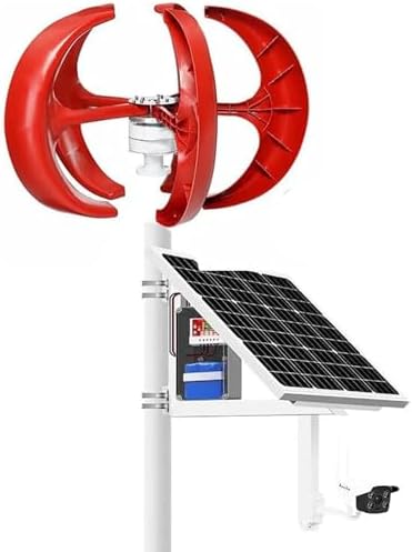 5000W Vertical Wind Turbine Generator Kit - Horizontal Home Use Wind Turbine with Blades & Controller for 12V/24V/48V Battery Charging - Eco-Friendly Power Solution