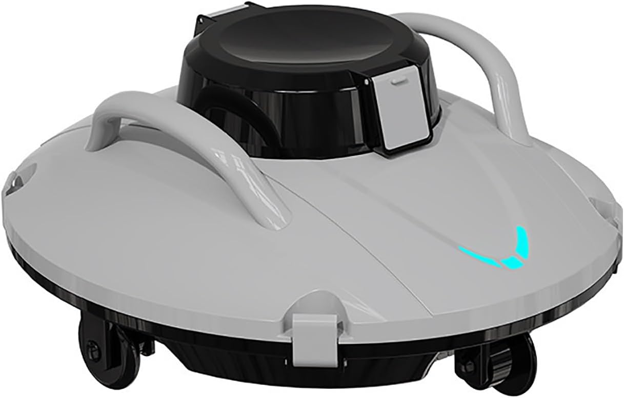Pool Surface Skimmer Cleaner, Powerful Suction Robotic Pool Cleaner, Cordless Design, Automatic Pool Vacuum Robot for Inground Pools