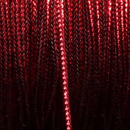 Red Contemporary Braided Craft Cord 0.25