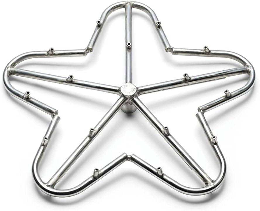 HPC Fire Match Light Gas Fire Pit Kit (TOR-PENTA18MLFPK-FLEX-LP), 18