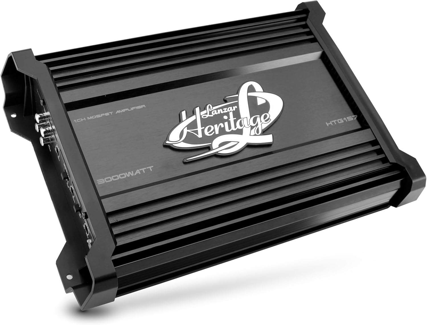 Lanzar 3000 Watt 2-Ohm Stable Monoblock Mosfet Amplifier, High-Power Car Audio Amp with Electronic Crossover Network, Bass Boost Circuit, Low Pass Filter Controls, and Nickel RCA Inputs, 13