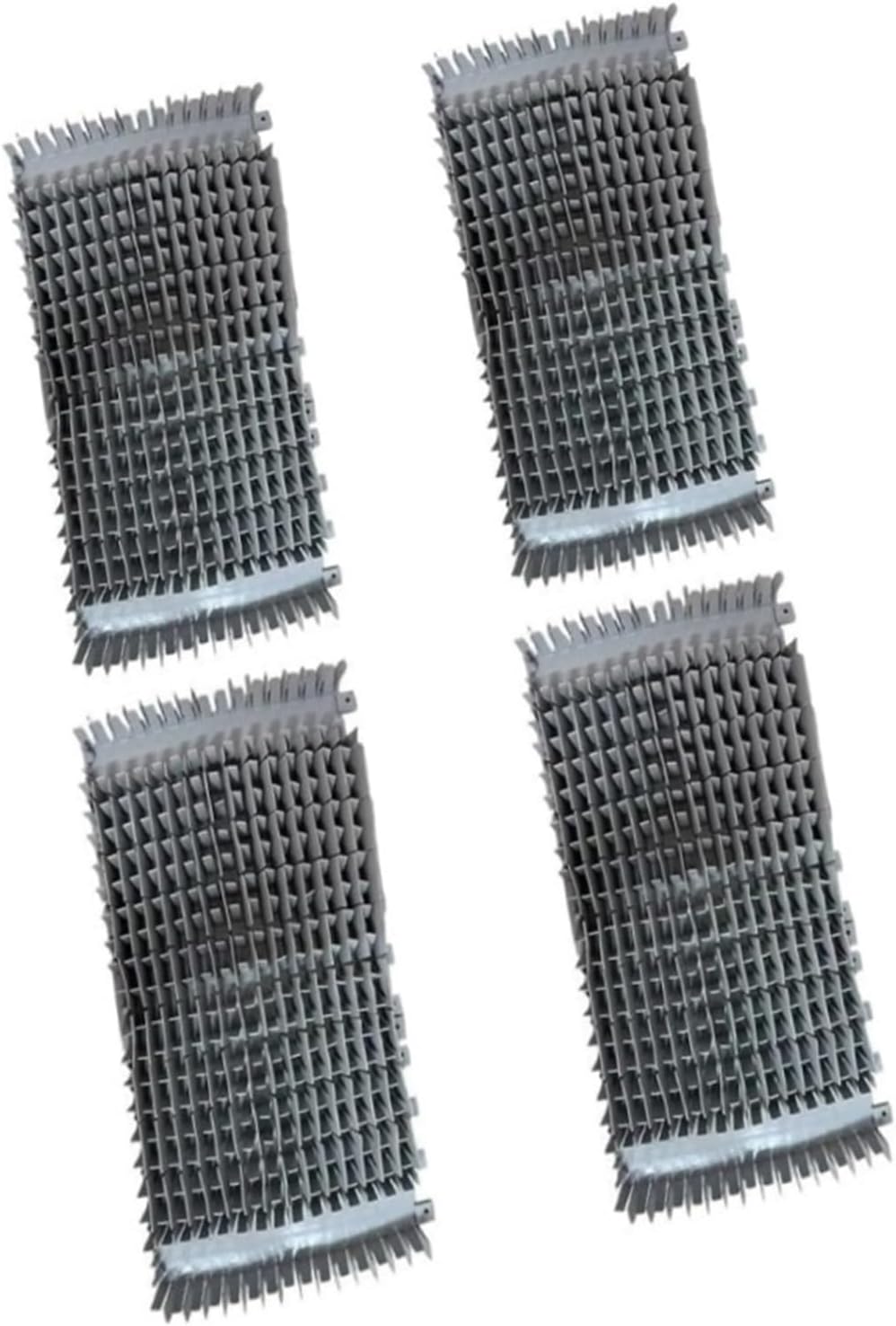 For Dolphin DX3 DX4 M200 Pool Cleaners 6101641-R2 Gray Front Rear Climbing Brush Set, Pool Scrubbing Accessories(4pcs)