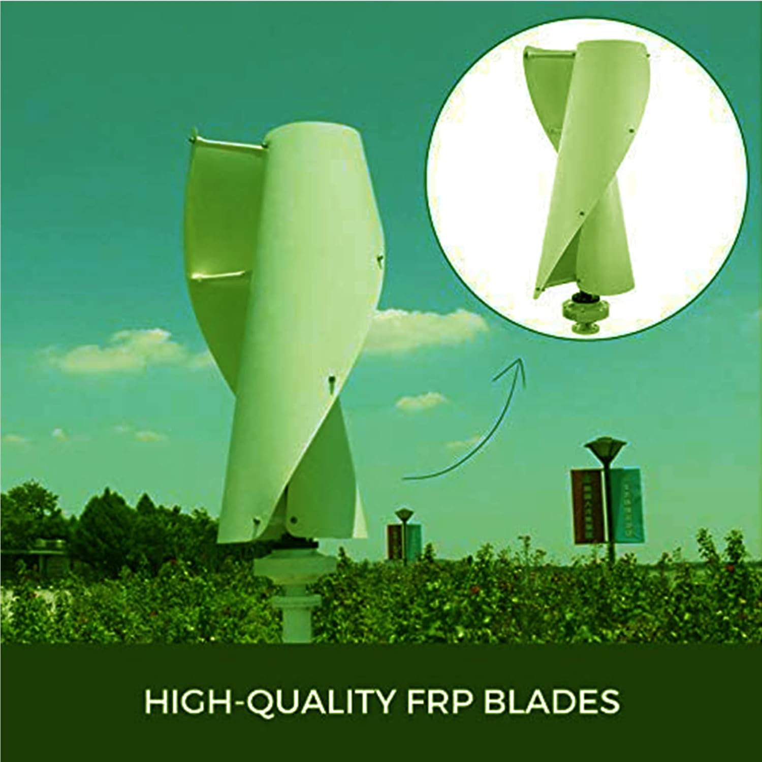 12V 24V 48V 220V 14000W Vertical Wind Power Turbine Generator Kit with Charge Controller Suitable for Charging 12V, 24V, 48V Batteries,48v