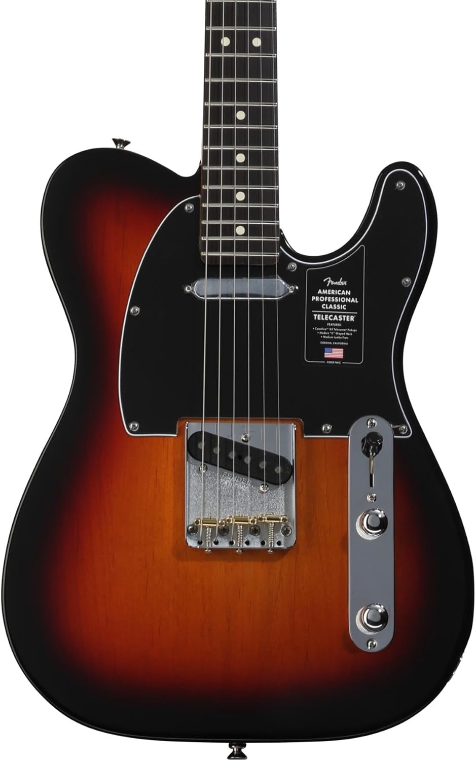 Fender American Professional Classic Telecaster Electric Guitar - 3-color Sunburst