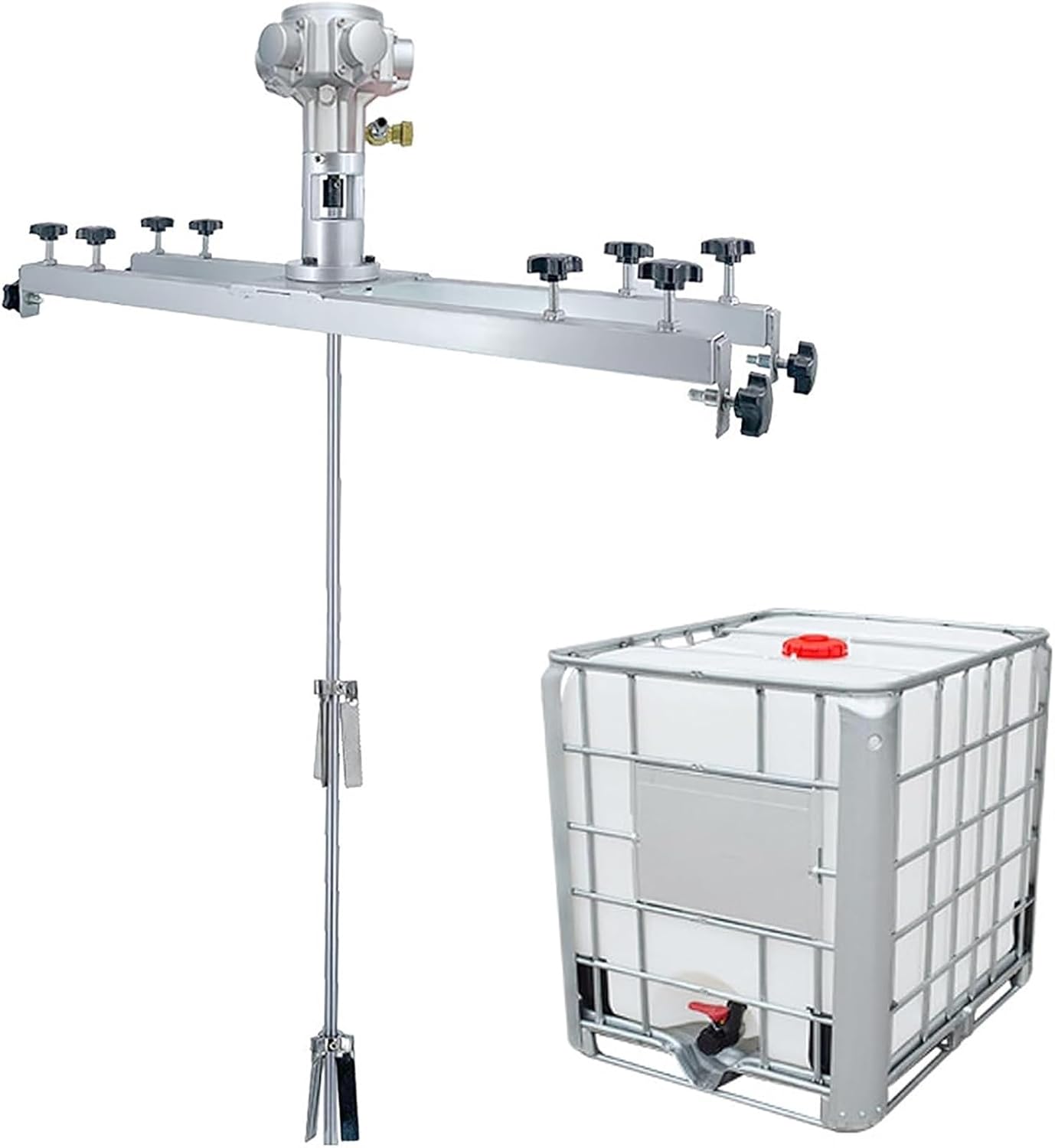 Air Agitator,Pneumatic 1 Ton Tank Mixer Machine,Paint Stirring Machine,Folding Propeller,with Support Hanger,for Ink Dissolver Agitator