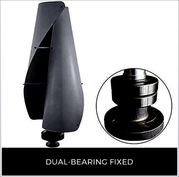 12000W Vertical Wind Turbine, 2-Blade Household Magnetic Wind Turbine Generator Renewable Energy for Home Outdoor Garden