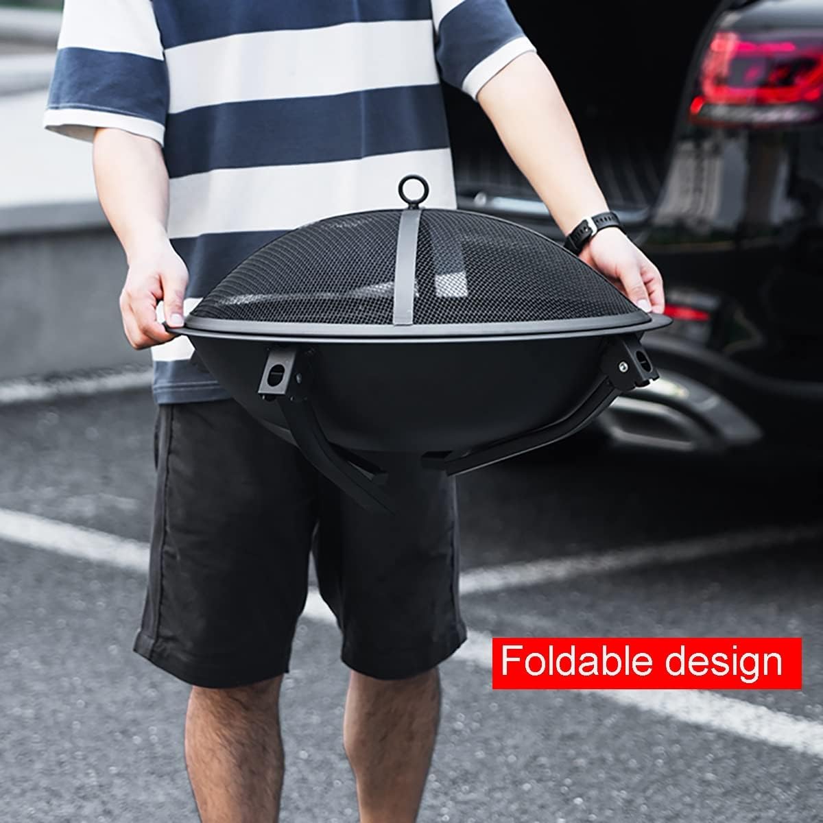 Foldable Home Fireplace Patio Villa Heating Stove Outdoor Charcoal Grill Indoor Grill fire Pit Grill， Portable Wood Burning Stovem,Camping Stove,Camping incinerator Frame