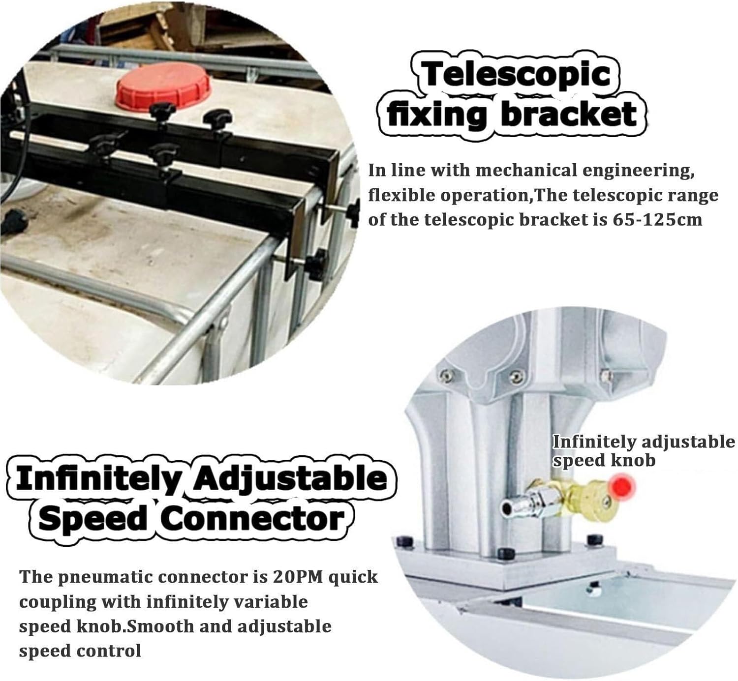Paint Mixer,3280W Electric Tank Mixer Machine,Commercial Barrel Drum Stirrer with Support Hanger,Folding Propeller,for Ink Dissolver Agitator