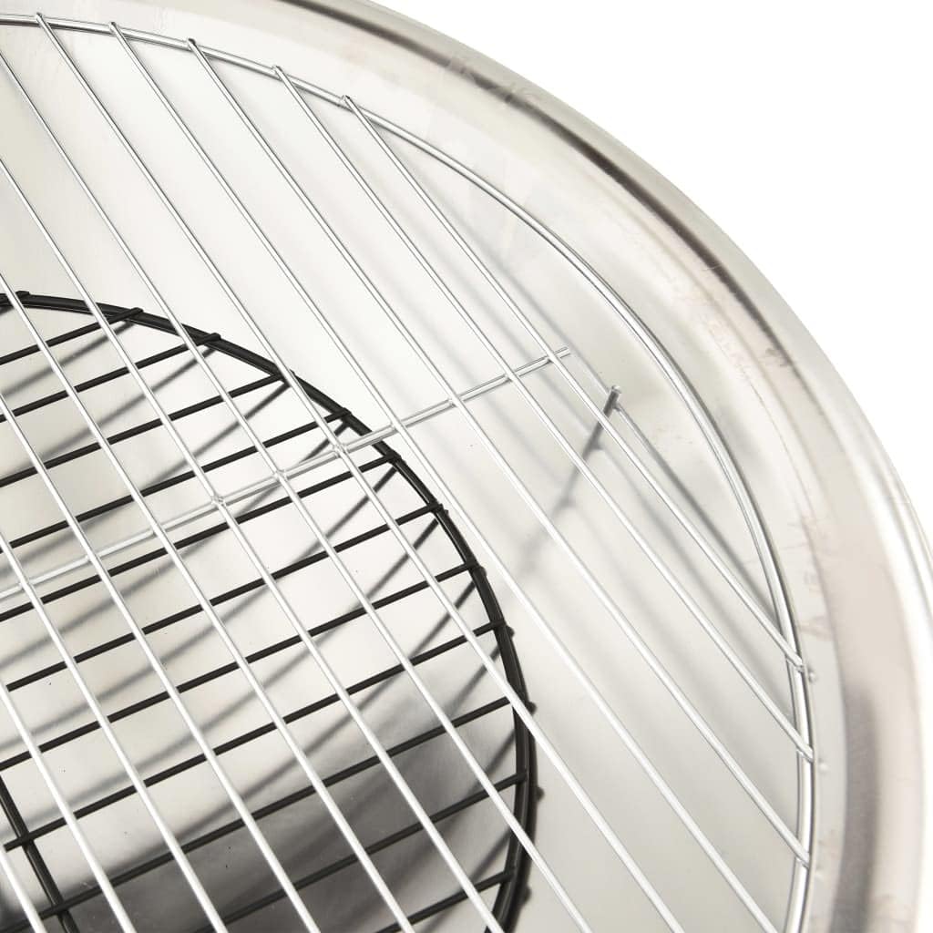 2-in-1 Fire Pit and BBQ with Poker 22