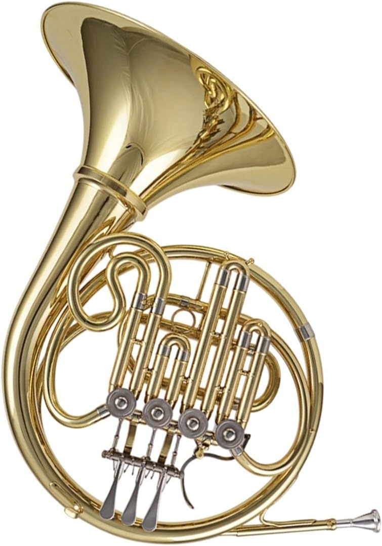 4 Key French Horn French Horn B Flat Four Key Single Row Lacquer Gold Playing Instrument Adult Professional