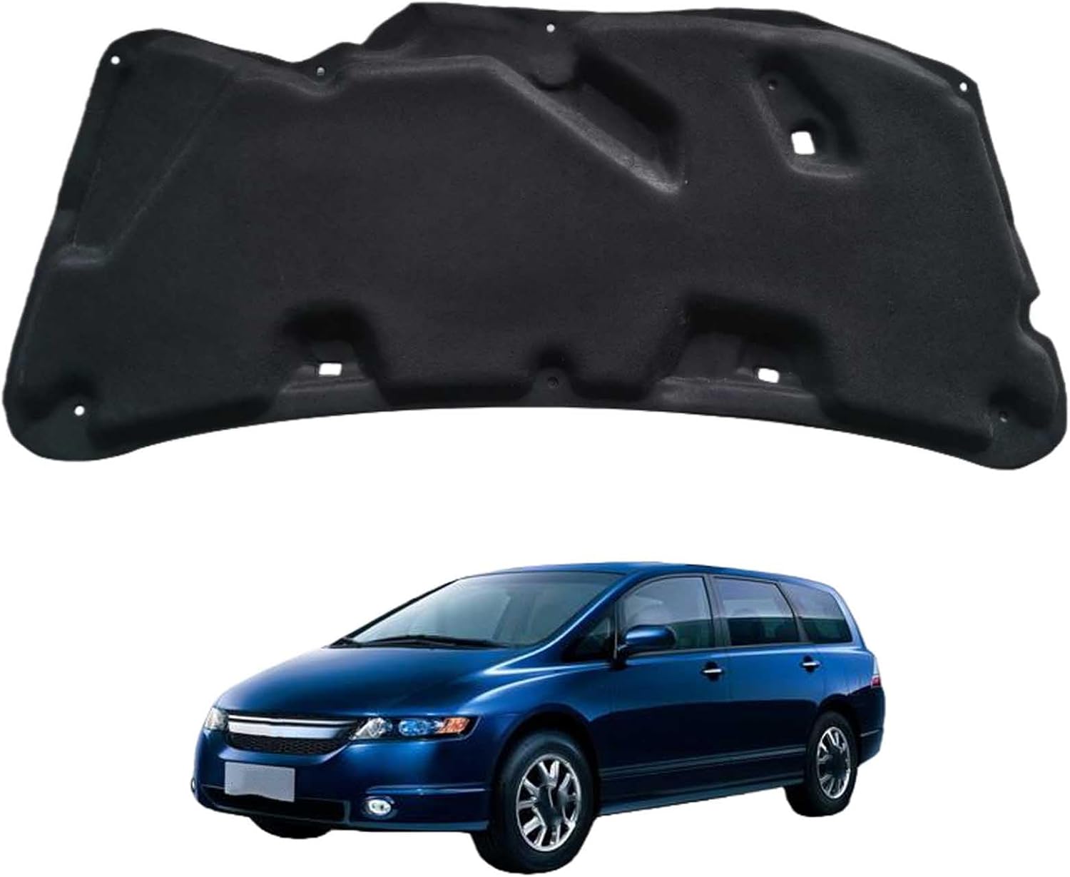 Car Front Hood Engine Sound Pad for Honda Odyssey 2005-2008, Heat Insulation Cotton Mat Cover Soundproof Car Accessories