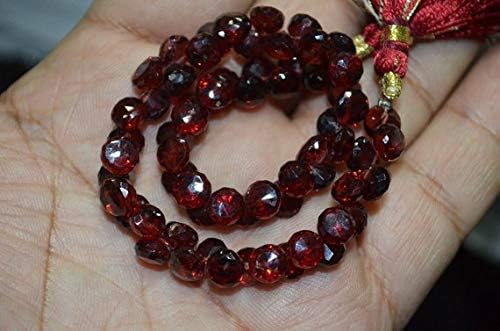 13 inch natural beads strand of 5x4-6x4mm faceted onion mozambique garnet gemstone briolletes beads for DIY jewelry - necklace, bracelet, earring, ring.