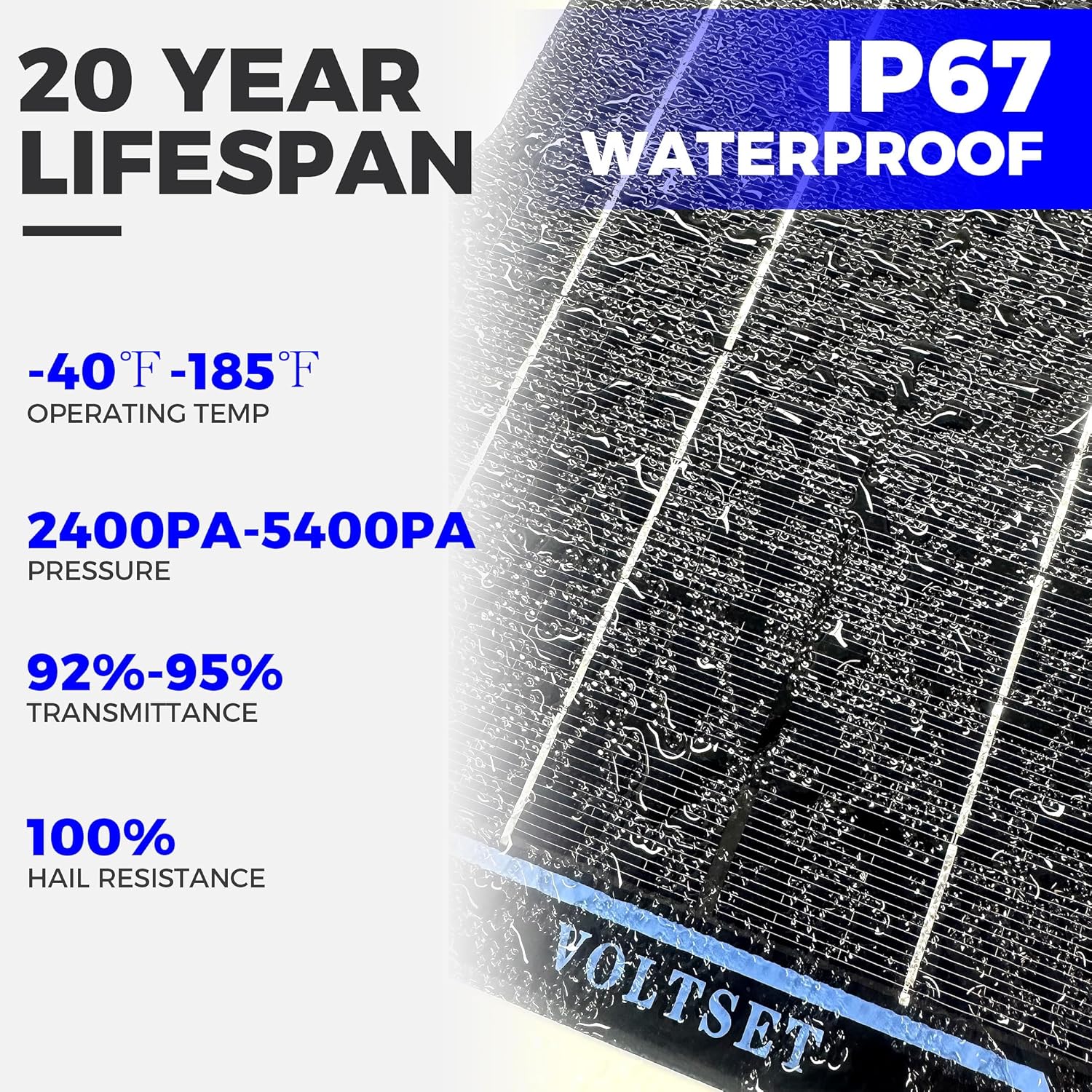 Voltset 30W 12V Solar Panel Kit Portable Solar Battery Charger Maintainer Waterproof Trickle Charger for Car Battery Boat Motorcycle RV