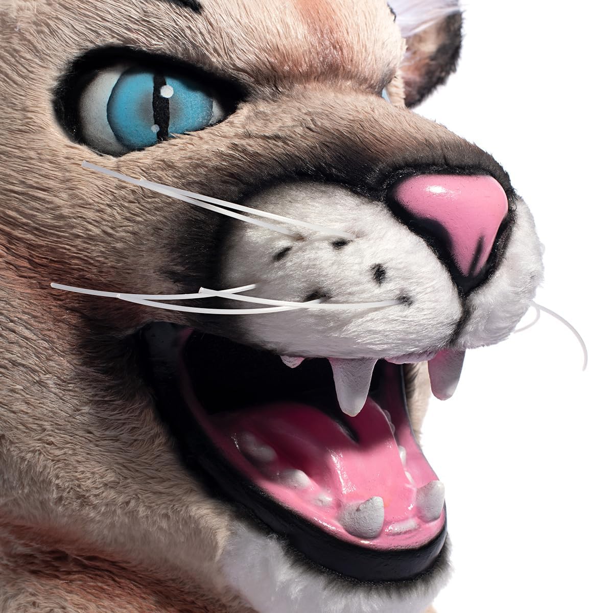 TCDesignerProducts Puma Cougar Mascot Costume Orange Black, School Spirit Sports Fan Gear, Football Cheerleader Accessories, Homecoming