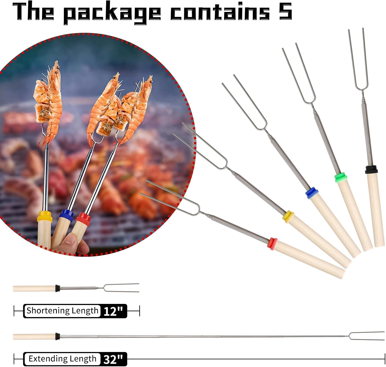 Fire Pit Spark Screen 40 Inch Round, Heavy Duty Stainless Steel Outdoor Fire Pit Screen Cover with Foldable Hook & Marshmallow Sticks, Mesh Spark Protector for Backyard, Camping, Beach