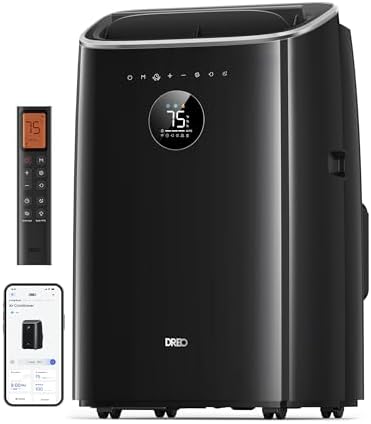 Dreo Portable Air Conditioners, 10,000 BTU Air Conditioner for Bedroom with Drainage-free Cooling, 45dB Quiet, APP/Voice/Remote, 24h Timer with Fan & Dehumidifier, Smart AC Unit for Room Indoors