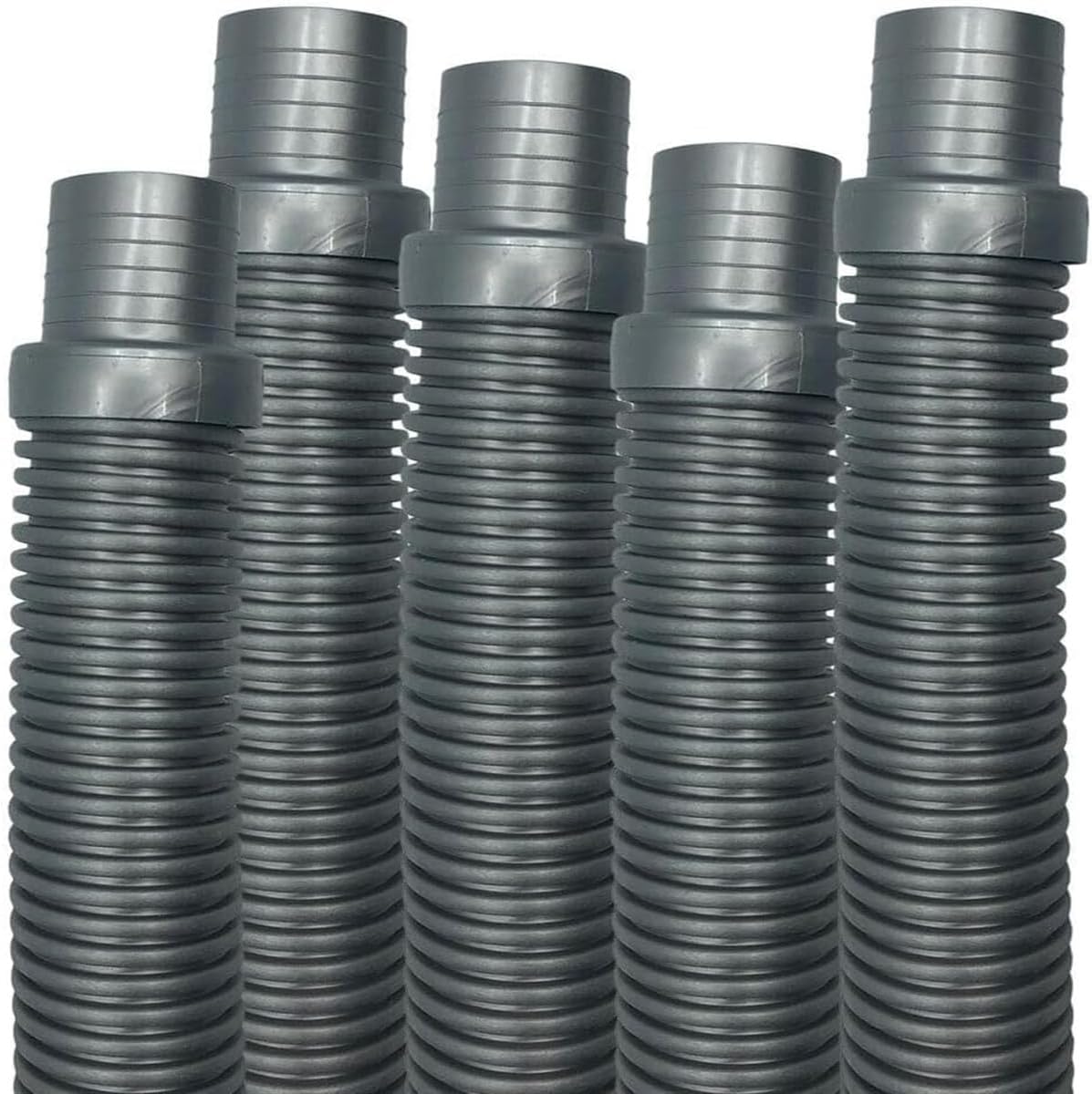 Replacement for Puri Tech Hose Silver Replacement for Hayward Navigator Pool Vac Ultra AquaBug 1.5in x 4ft 5 pk