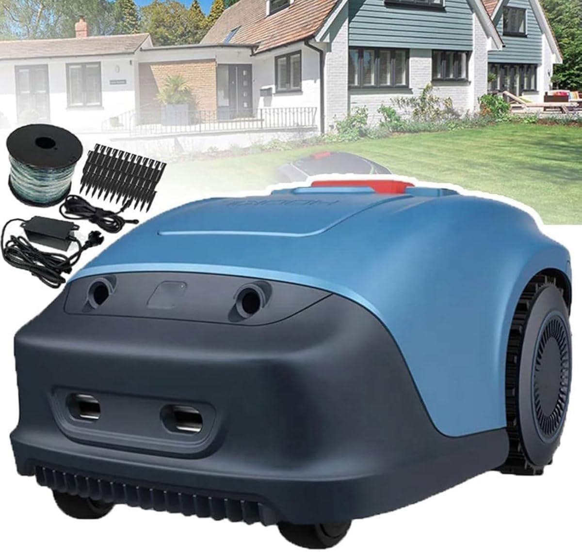 Automatic Robot Lawn Mower,1/4 Acre Lawnmower Robotic with APP Control,20-55 mm Cutting Height & 33% Slope,Path Planning and Automatic Charging,Robot Lawn Mower Parallel Tracks Mowing,for Lawns