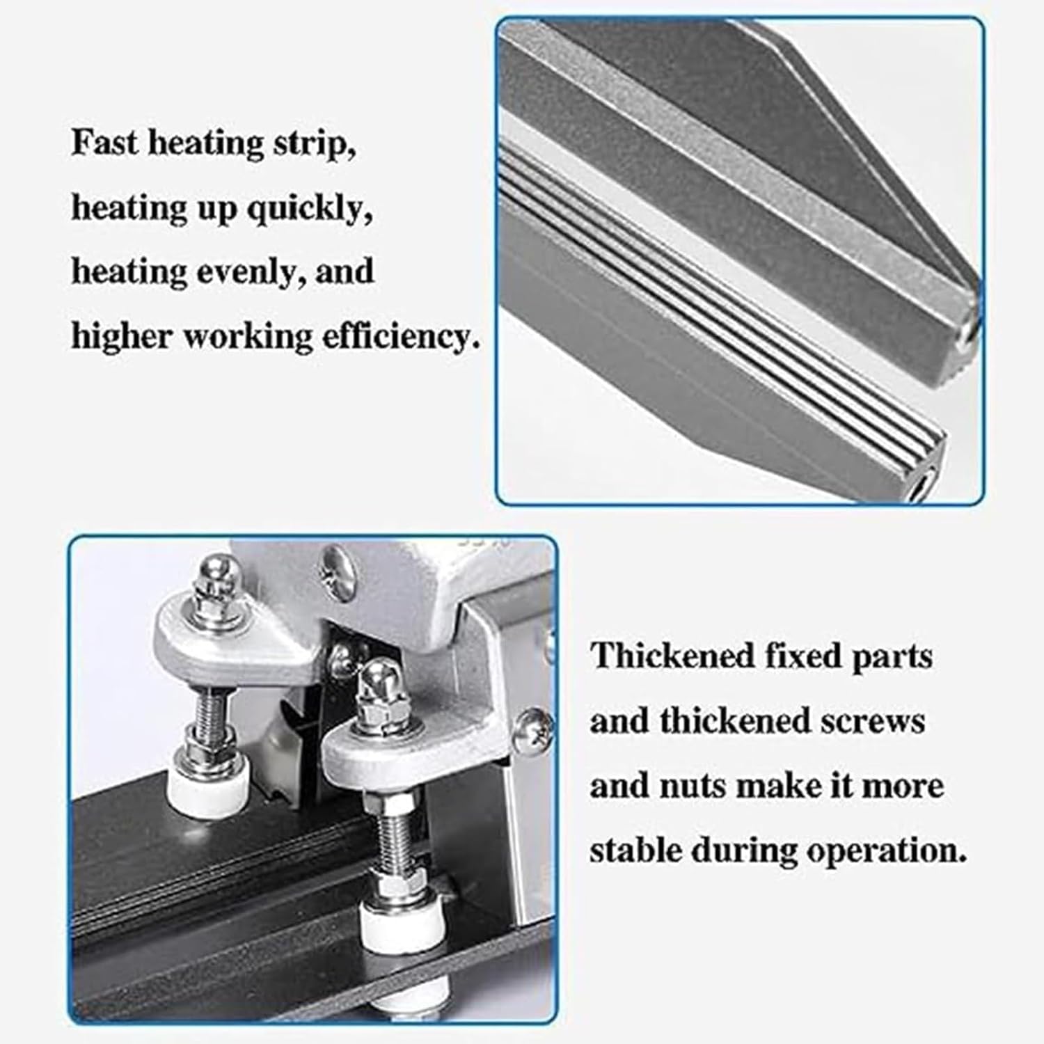 Handheld Crimping Heat Sealer Bag Crimping Heat Sealer Aluminium Foil Power Sealing Tool Heat Seal Machine-200mm