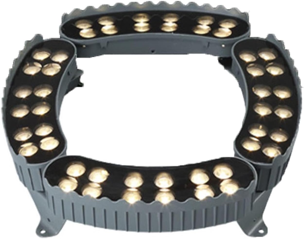 LED Ring Tree Hug Lamp, 12W Surrounding Garden Spotlights, IP65 Waterproof Ground Landscape Light, 24V Low Voltage Outdoor Corrugated Buried Lights Lighting(RGB,10PCS(24V))