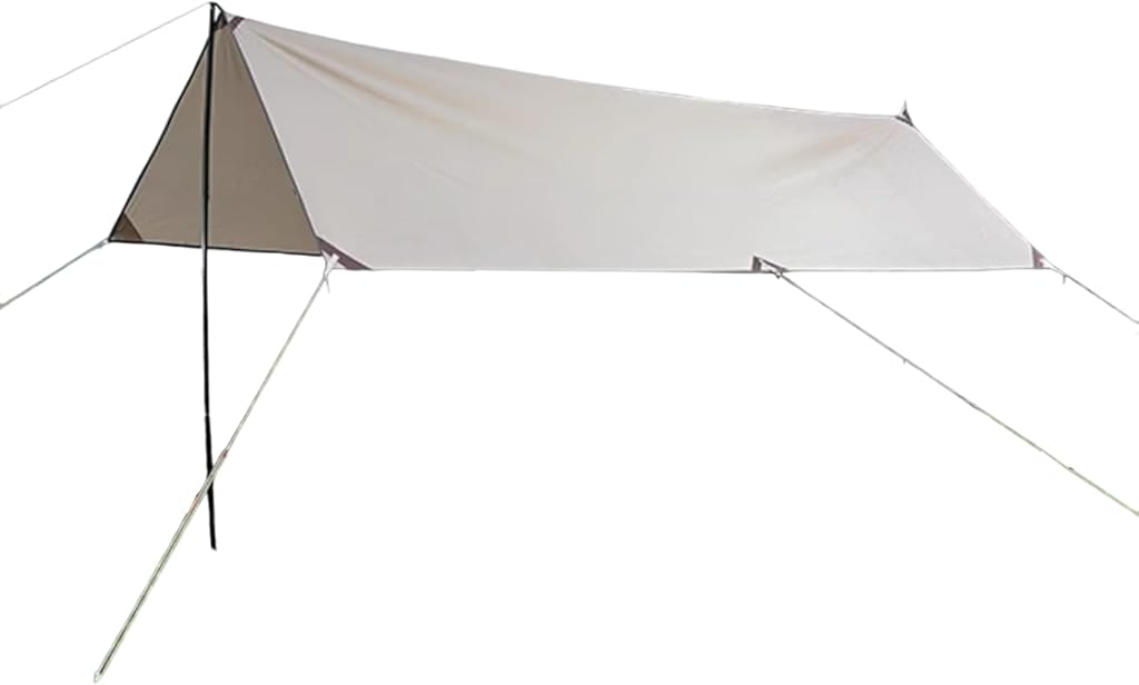 Portable Tent Canopy Tent Ultra-Light Rainproof Sunshade Canopy Suitable for Home Outdoor Beach Ivory 118.11 * 118.11