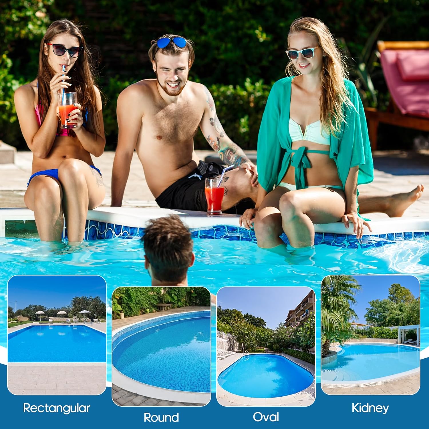 Full Inverter Heat Pump for Hot Tub and Bath, 35,000 BTU Electric Swimming Pool Heater, 10000 Gallons, for Above and In ground Pools, WiFi Capable Timer, Heating and Cooling, Defrosting, 220-240V