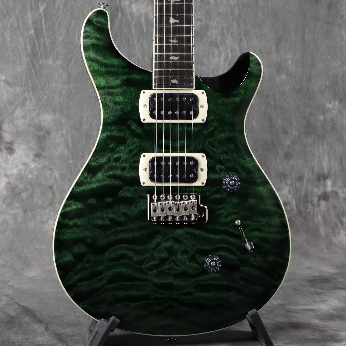 PRS SE Custom 24 Quilt, Teal Black with Gigbag