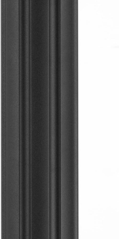 Outdoor 7' Aluminum Fluted Post Textured Black