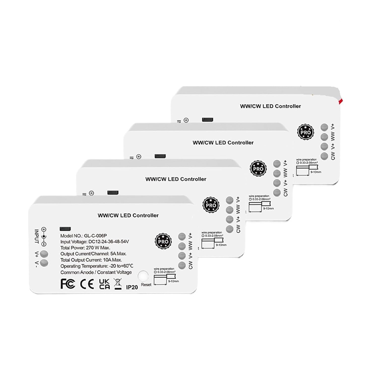 3.0 Pro WW/CW Controller Warm White Light Cold White Light Remote Control(4PCS Pro WWCW)