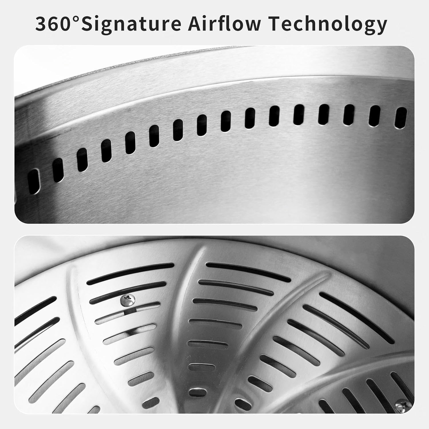 Smokeless Firepit 19.4 Inches Outside, Large Smokeless Fire Pit Cooking Durable Stainless Steel for Wood Burning, Smokeless Fire Pit for Patio Garden,Camping,Backyard