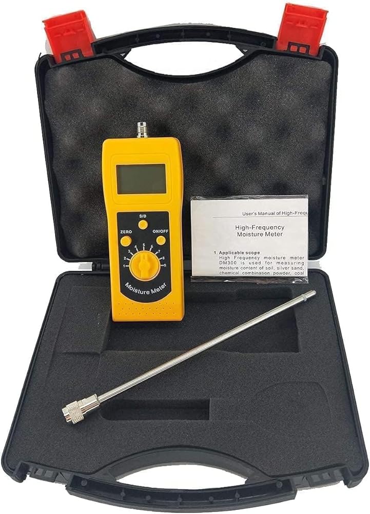 Digital Sand Moisture Meter Sand Moisture Tester Instrument with Measuring range 0~90% Large Screen with Backlit LCD Display for Measuring the Moisture Content of Various Sand