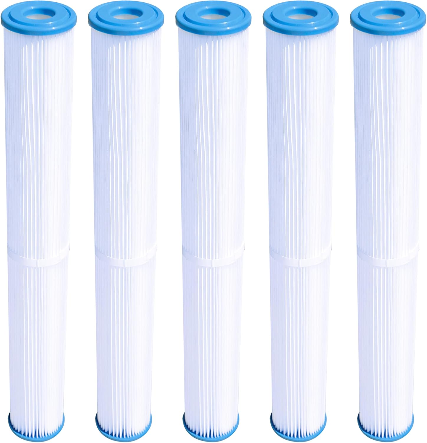 SWIMLINE HYDROTOOLS 5-Pack Above-Ground Pool Cartridge Filter Replacement, 8 Sq Ft Element
